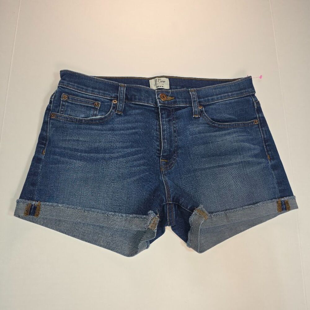 ✨ J.Crew Trademark Denim Dark Wash Cuffed Shorts - 28 ✨ Sz 28/6